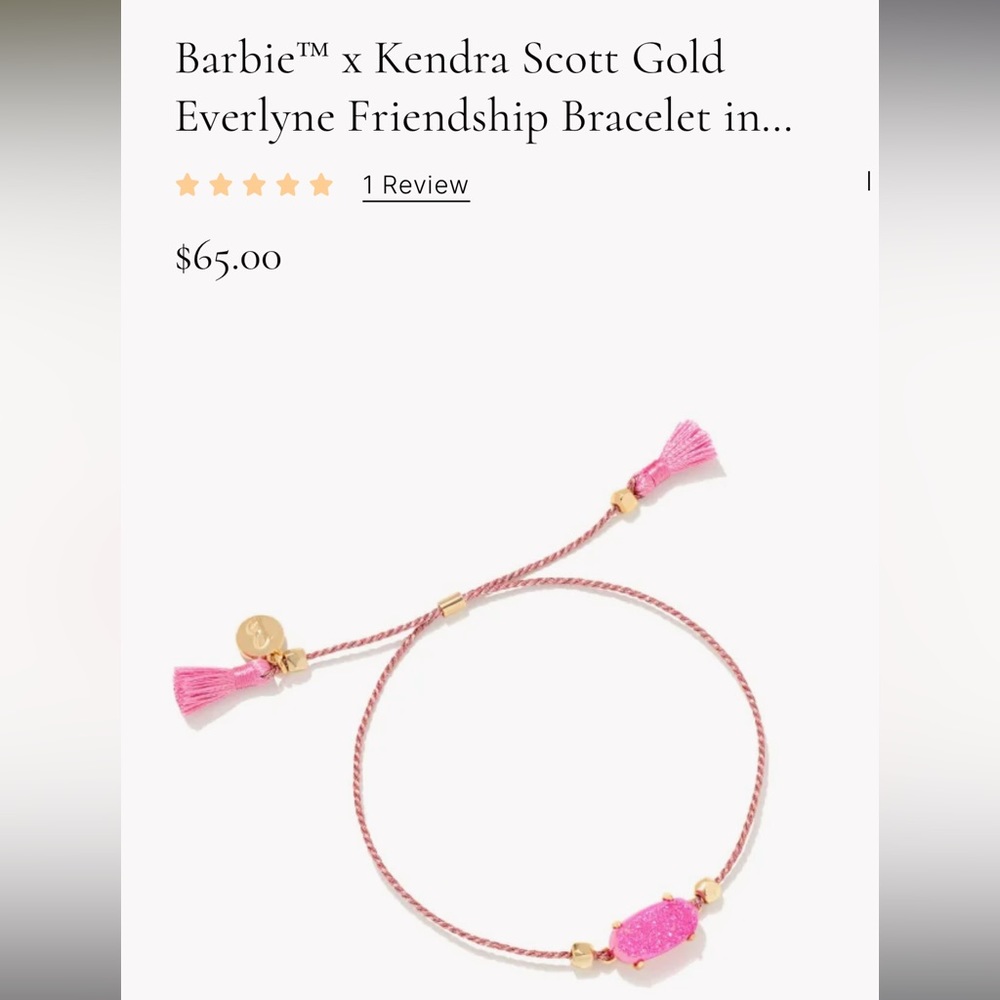 ***ISO (NOT SELLING) Barbie x Kendra Scott Everlyne Friendship Bracelet***